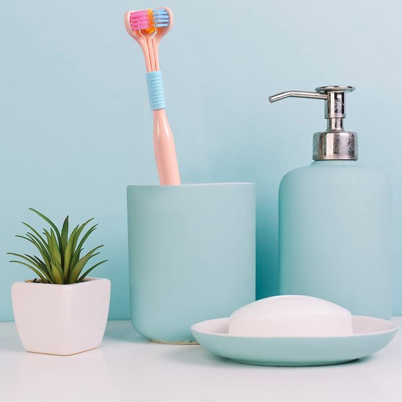 3-Sided Toothbrush ? Triple-Surface Bristles for 360? Teeth Cleaning, Soft Bristles for Kids & Adults, Ergonomic Grip, Dentist-Recommended Oral Care Brush