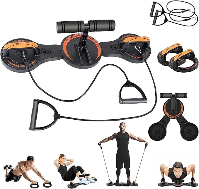 9-in-1 Push Up Board ? Multifunction Home Workout Equipment with Color-Coded System for Chest, Back, Shoulders, Triceps & Core, Portable Strength Training System