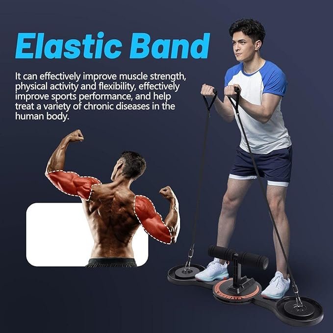 9-in-1 Push Up Board ? Multifunction Home Workout Equipment with Color-Coded System for Chest, Back, Shoulders, Triceps & Core, Portable Strength Training System