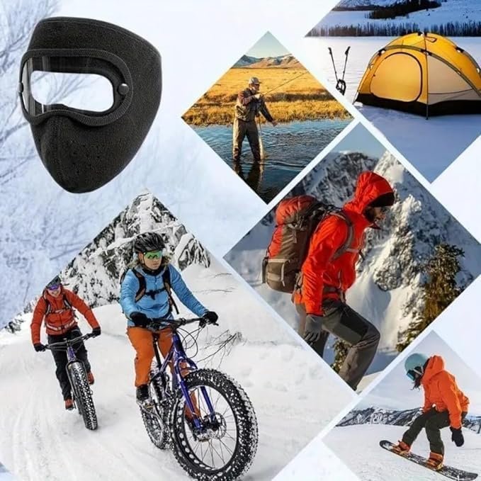 Unisex Winter Face Mask ? Windproof Thermal Fleece Balaclava for Men & Women, Cold Weather Full Face Cover for Biking, Skiing, Running & Outdoor Sports