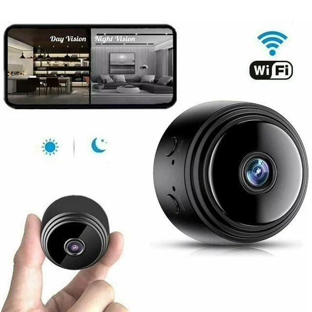 Wireless A9 Mini Camera ? HD WiFi Spy Camera with Night Vision & Motion Detection, Remote View via App, Small Security Camera for Home, Office & Car