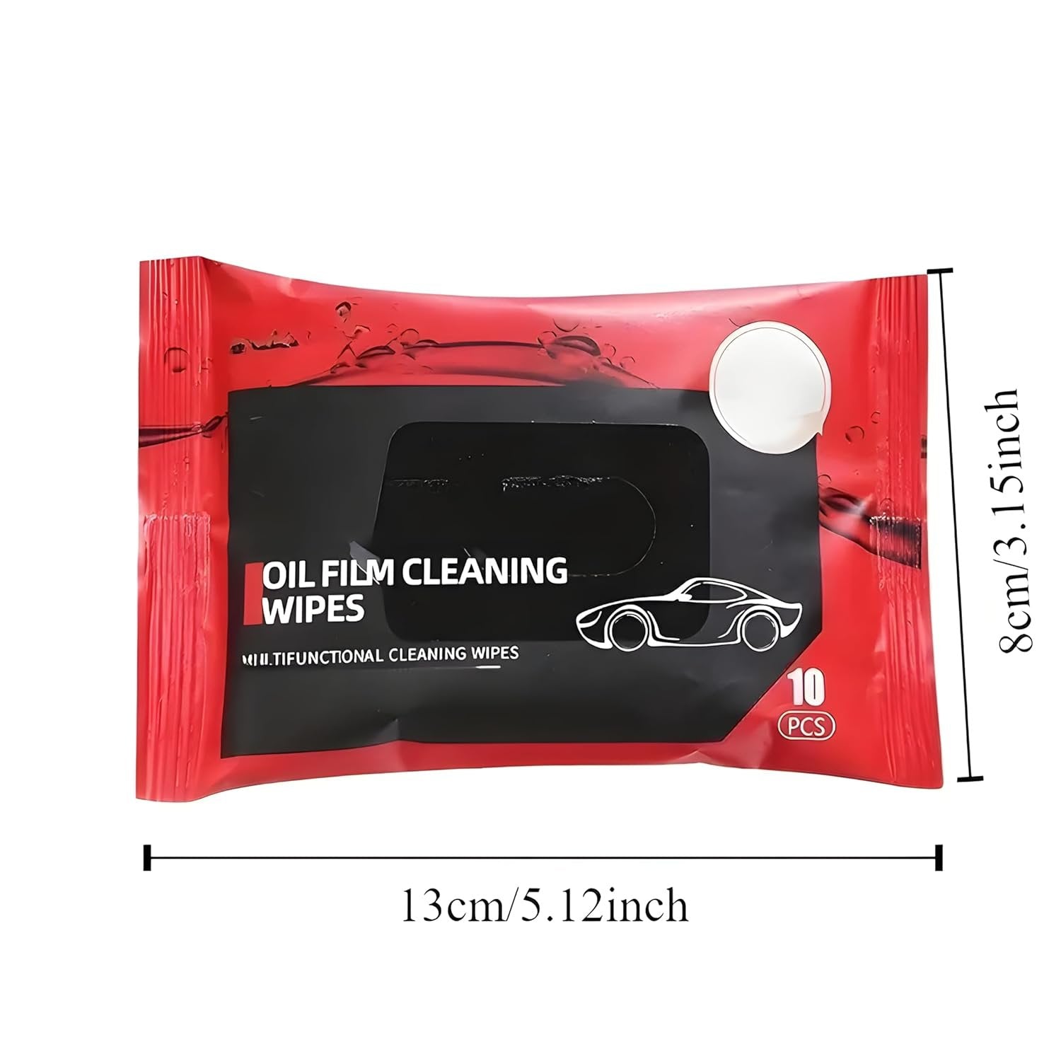Oil Film Wipes ? Anti-Fog & Oil Remover Wipes for Car Windshield, Glass & Mirrors, Streak-Free Cleaner for Clear Visibility (Pack of 30/50/100)