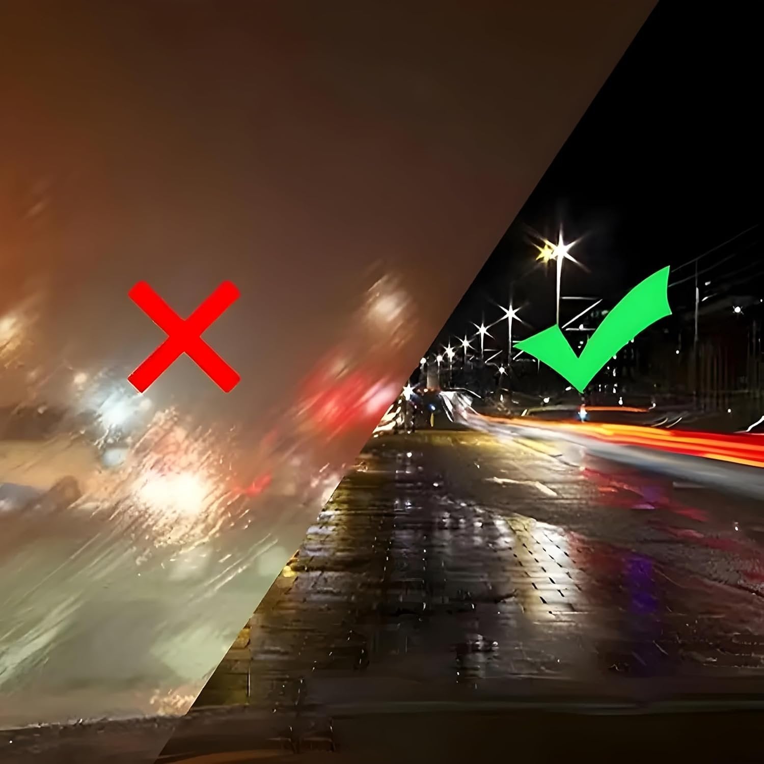 Oil Film Wipes ? Anti-Fog & Oil Remover Wipes for Car Windshield, Glass & Mirrors, Streak-Free Cleaner for Clear Visibility (Pack of 30/50/100)