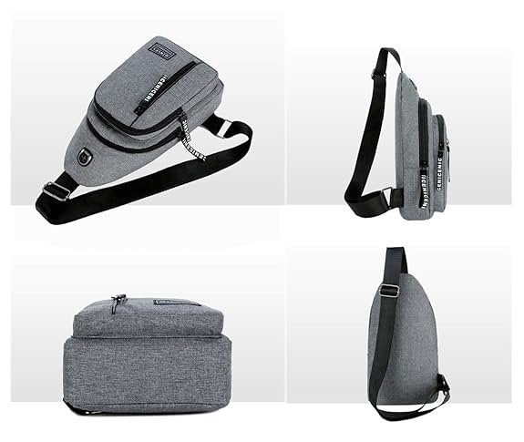 Unisex Waterproof Sling Bag ? Crossbody Shoulder Bag with Adjustable Strap, Lightweight Anti-Theft Chest Bag for Travel, Hiking, Biking & Daily Use