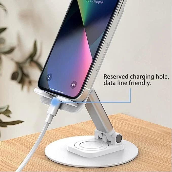 Foldable Mobile Stand ? Adjustable Phone Holder for Desk, Portable Compact Stand for Smartphones & Tablets, Universal Angle Viewing Stand for Home & Office