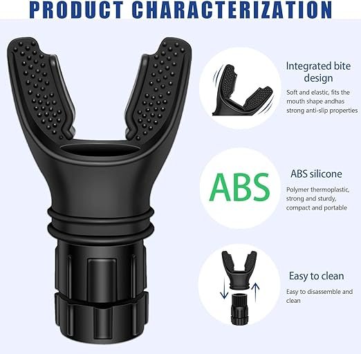 Lung Breathing Trainer ? Respiratory Exercise Device for Lung Capacity & Endurance, Portable Lung Exerciser for Adults, Seniors & Athletes