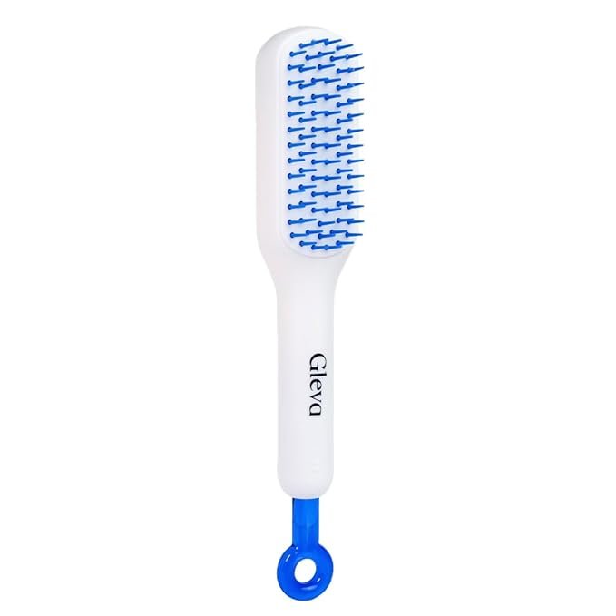 Self Cleaning Hair Brush ? Detangling Comb with One-Click Hair Removal, Anti-Static Scalp Massage Brush for All Hair Types, Women & Men