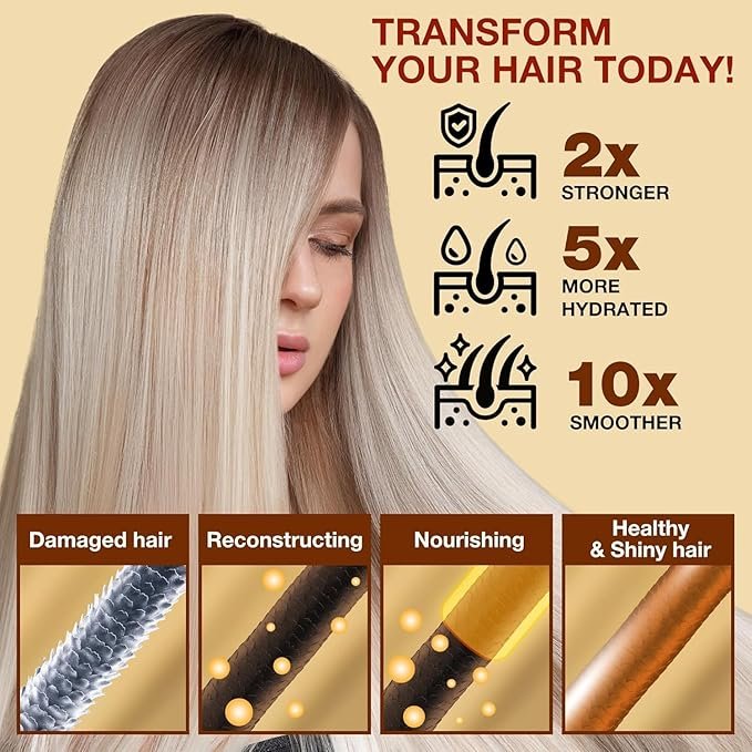 Karseell Collagen Hair Mask 500 ML ? Deep Conditioning & Repair Treatment with Collagen & Keratin, Nourishing Hair Pack for Dry, Damaged & Color-Treated Hair