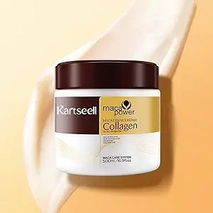 Karseell Collagen Hair Mask 500 ML ? Deep Conditioning & Repair Treatment with Collagen & Keratin, Nourishing Hair Pack for Dry, Damaged & Color-Treated Hair