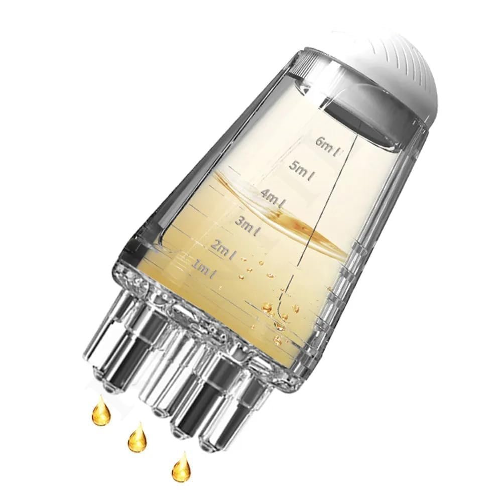 Hair Oil Applicator Bottle with Comb ? Scalp Massager & Even Oil Distribution Tool for Hair Growth & Nourishment | Leak-Proof, Easy-to-Use Applicator for Men & Women