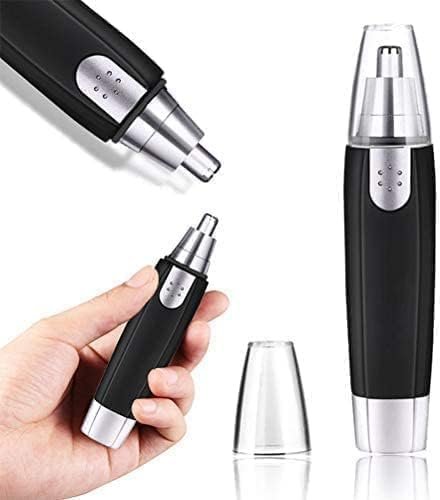 Nose Hair Trimmer for Men & Women ? Portable Electric Nose, Ear & Eyebrow Trimmer | Painless Stainless Steel Blades, Battery Operated, Compact & Travel-Friendly