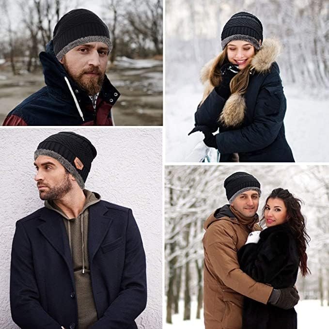 Winter Cap and Scarf Set for Men & Women ? Warm Knitted Wool Beanie Hat with Neck Warmer | Soft Fleece Lined, Stylish & Cozy Winter Wear