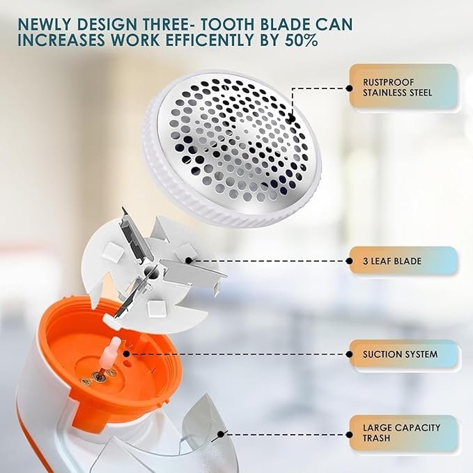 Nova Lint Remover for Clothes ? Powerful Fabric Shaver with Stainless Steel Blades | Removes Lint, Fuzz & Pills from Sweaters, Wool & Upholstery