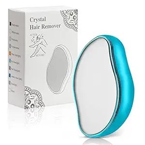 Crystal Hair Remover for Women & Men ? Painless Reusable Hair Eraser for Legs, Arms & Body | Exfoliating Hair Removal Stone for Smooth Skin
