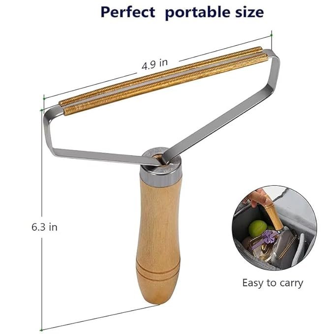 Lint Remover for Clothes ? Portable Fabric Shaver for Sweaters, Jackets, Blankets & Upholstery | Reusable Manual Fuzz Remover for Pet Hair & Pills