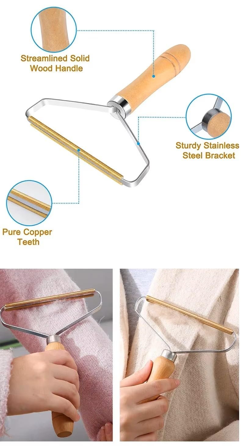 Lint Remover for Clothes ? Portable Fabric Shaver for Sweaters, Jackets, Blankets & Upholstery | Reusable Manual Fuzz Remover for Pet Hair & Pills