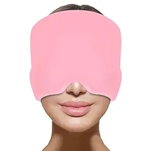 Migraine Relief Cap ? Gel Ice Headache Hat for Migraine, Stress & Sinus Relief | Stretchable Cold Therapy Cap for Puffy Eyes, Tension & Pain Relief