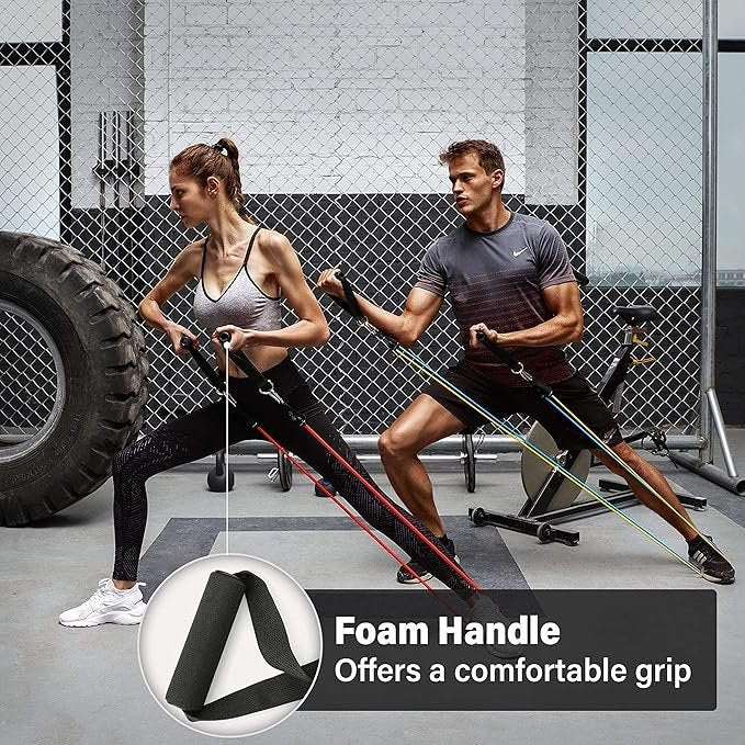 Power Resistance Band | Heavy-Duty Workout Bands for Strength Training, Yoga, Pilates & Home Gym | Durable, Stretchable & Portable Fitness Bands for Men & Women