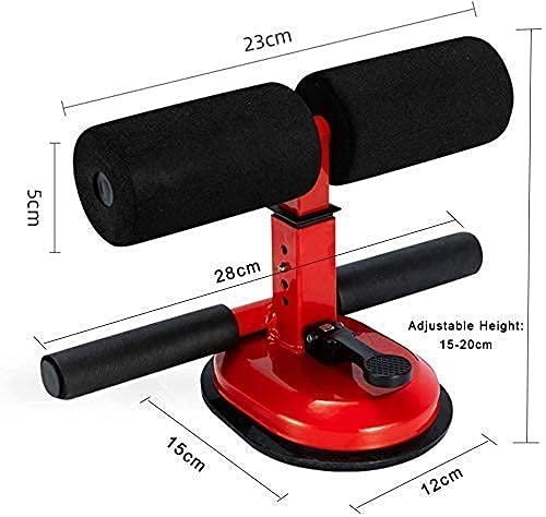 Sit Up Bar for Floor | Portable Suction Fitness Assistant for Ab Workouts & Core Training | Adjustable & Foam Padded Sit-Up Equipment for Home Gym Exercise