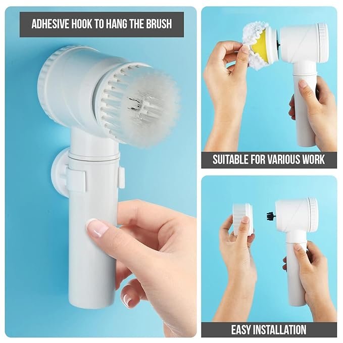 5 in 1 Magic Brush | Multifunctional Cleaning Brush for Home, Kitchen & Car | Durable & Ergonomic Design