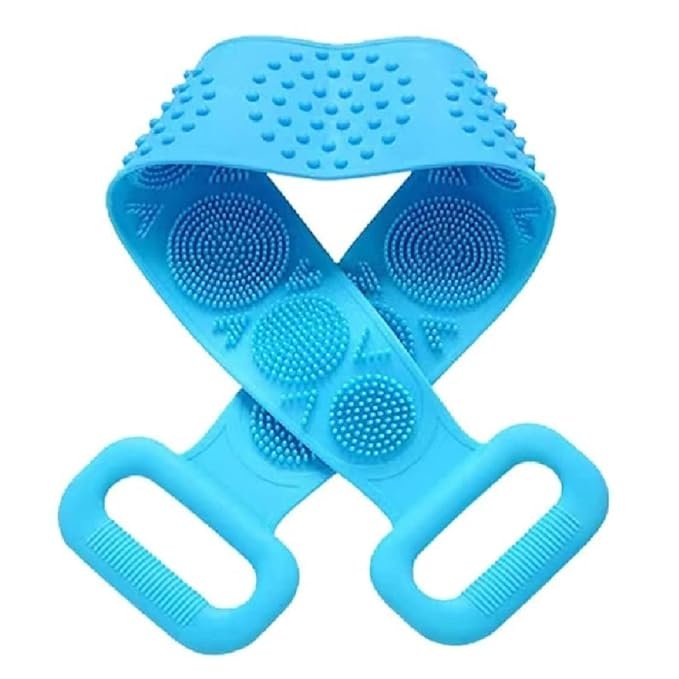 Bath Scrubber Belt | Exfoliating Back Scrubber for Deep Cleaning & Smooth Skin | Soft & Durable Loofah Strap for Shower & Bath