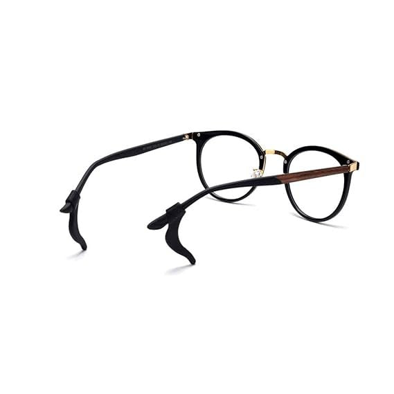 Eyeglasses Anti-Slip Grip Pair ? Soft Silicone Temple Tips for Glasses & Sunglasses ? Comfortable Ear Hooks for Secure Fit & All-Day Wear