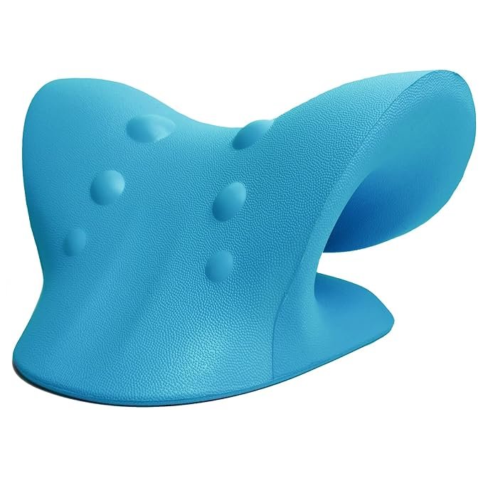 Neck and Shoulder Relaxer ? Cervical Traction Device for Pain Relief & Posture Correction ? Ergonomic Orthopedic Pillow for Neck Stiffness & Muscle Relaxation