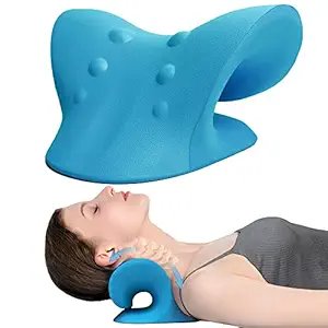 Neck and Shoulder Relaxer ? Cervical Traction Device for Pain Relief & Posture Correction ? Ergonomic Orthopedic Pillow for Neck Stiffness & Muscle Relaxation
