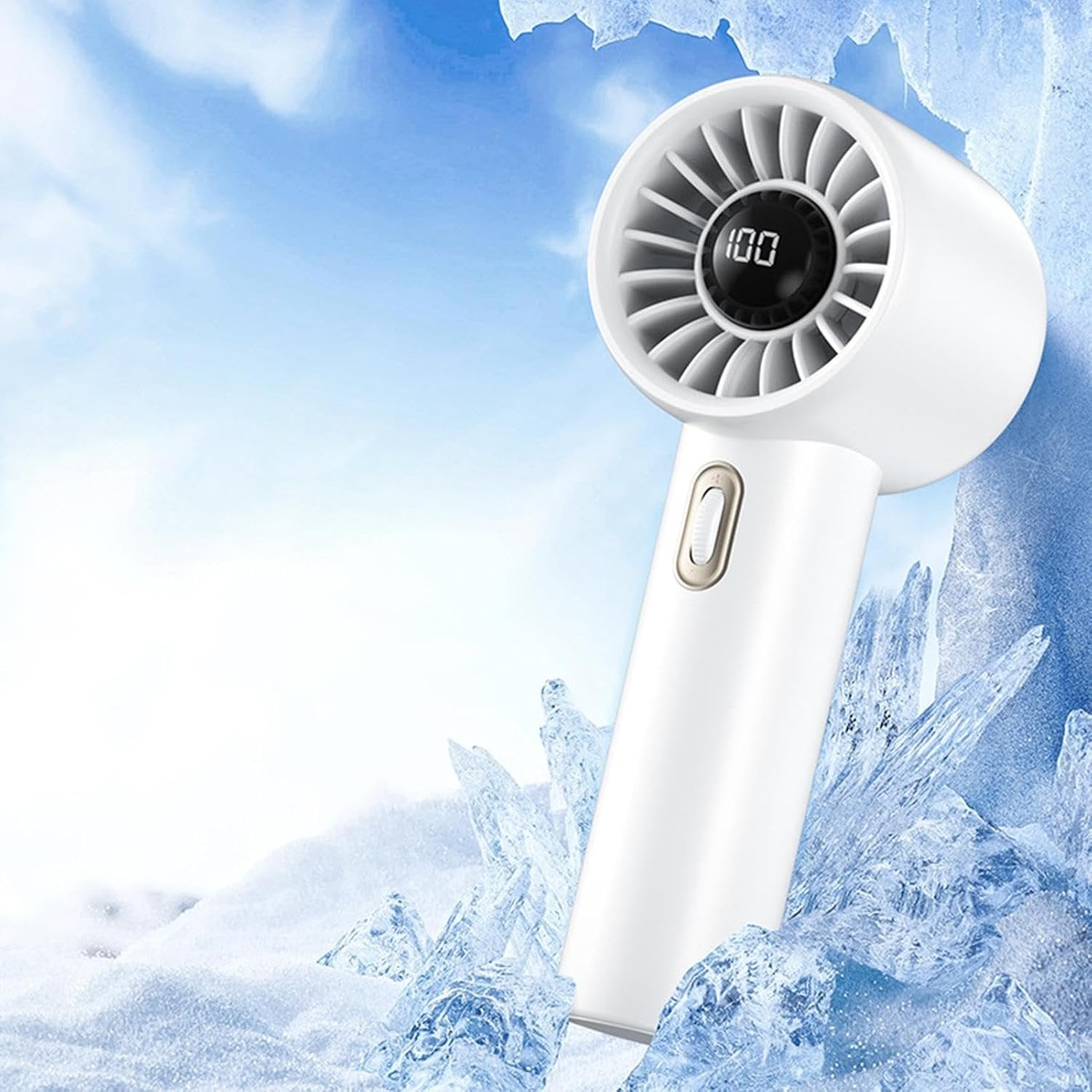 Pocket Cooling Fan ? Powerful Mini Handheld Fan, USB Rechargeable, 3-Speed Settings, Quiet Portable Personal Fan for Travel, Office, Outdoor, and Home Use