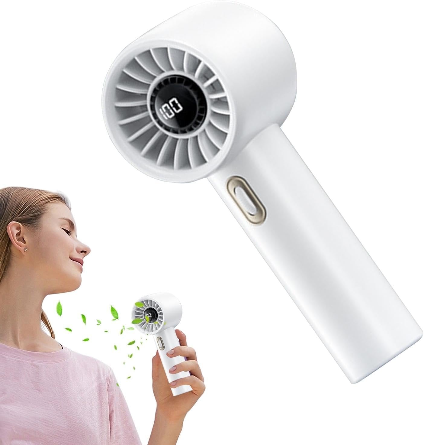 Pocket Cooling Fan ? Powerful Mini Handheld Fan, USB Rechargeable, 3-Speed Settings, Quiet Portable Personal Fan for Travel, Office, Outdoor, and Home Use