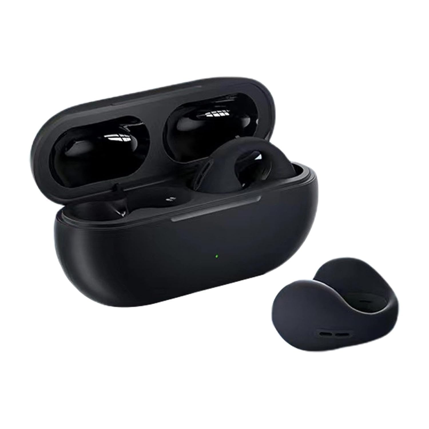 Wireless Clip Earbuds ? Bluetooth 5.3 Earphones with Built-in Mic, Secure Clip-On Design, Noise Reduction, Long Battery Life, Sweatproof for Sports & Travel