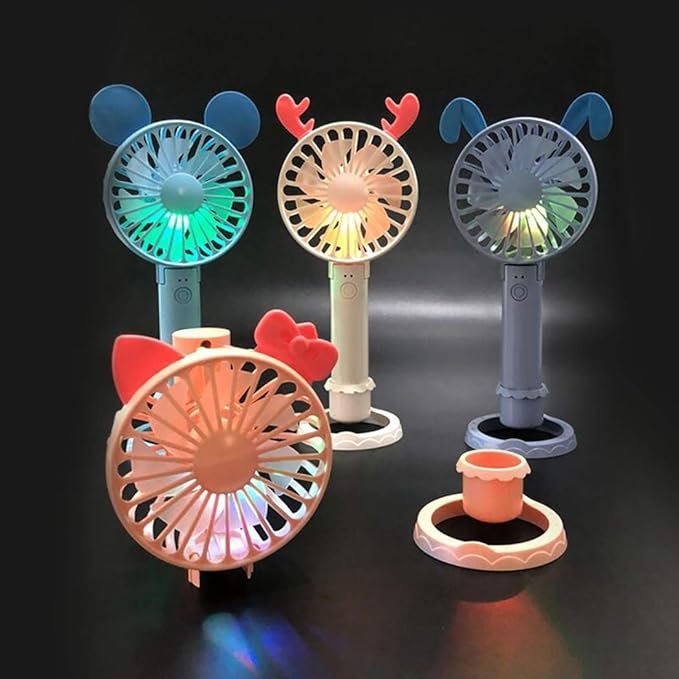 Handheld Fan ? Portable USB Rechargeable Mini Fan with 3 Speed Settings, Quiet Personal Cooling Fan for Travel, Office, Home & Outdoor Use