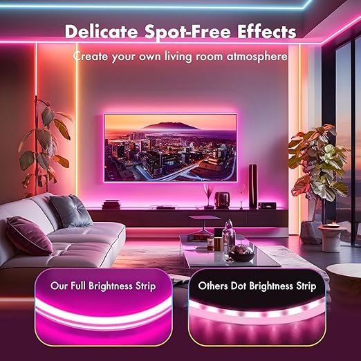 5 Meter Smart Neon Strip Light ? RGB LED Flexible Light with App & Remote Control, Music Sync, DIY Modes, Waterproof for Room, TV, Gaming & Party Decor