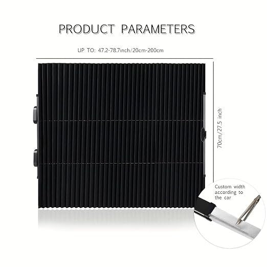 Retractable Car Sunshade ? Foldable Windshield Sun Visor with UV Protection, Heat Resistant Reflector for Front Window, Universal Fit for Cars, SUVs & Trucks