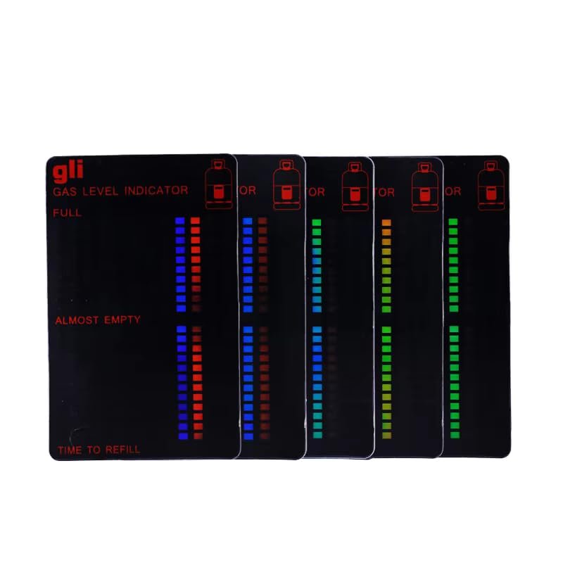 Magnetic Gas Level Indicator ? Reusable Propane Tank Gauge for LPG/Cylinder, Easy Temperature-Based Level Reader for BBQ, Heaters & Camping Use