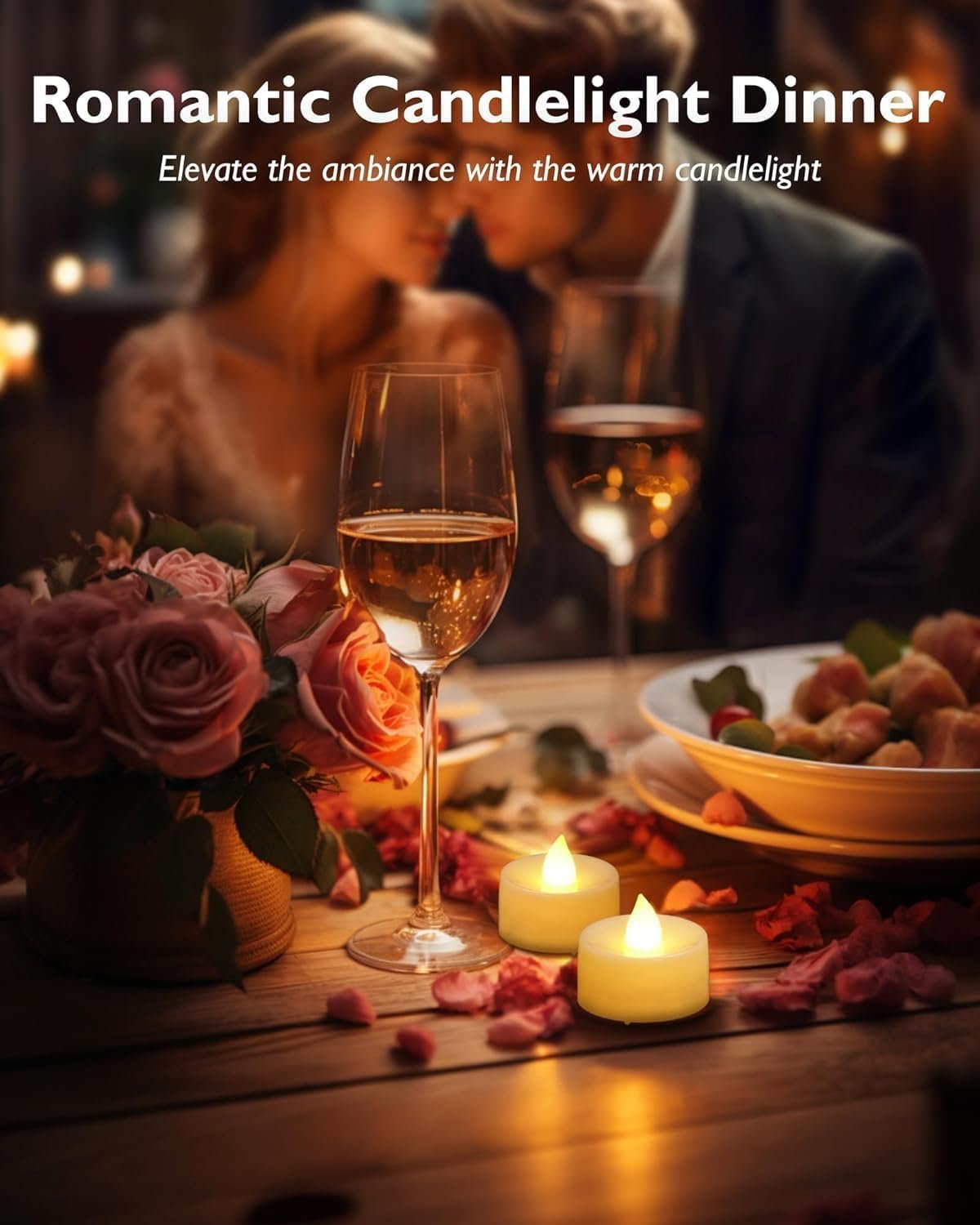 Flameless Diwali Diyas ? LED Tea Light Candles for Diwali Decoration, Battery Operated Reusable Diyas with Traditional Design for Home, Temple & Festival Use