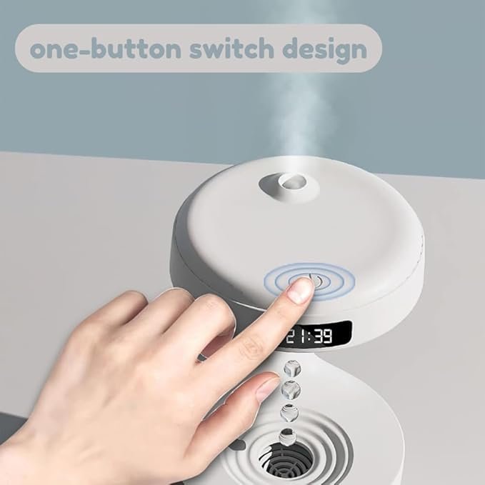 Anti Gravity Humidifier ? LED Visual Water Drop Mist Maker with Cool Fog Effect, USB Silent Air Humidifier for Home, Office & Bedroom Decor