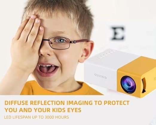 Mini Projector ? Portable LED Home Theater Projector with HDMI & USB, Compatible with Smartphone, Laptop, TV Stick, for Movies, Games & Presentations