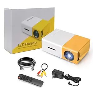 Mini Projector ? Portable LED Home Theater Projector with HDMI & USB, Compatible with Smartphone, Laptop, TV Stick, for Movies, Games & Presentations