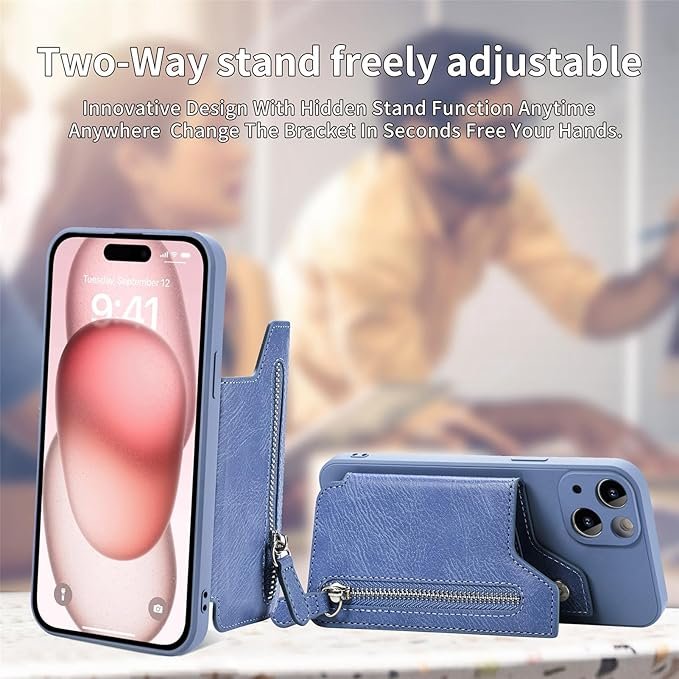 Mobile Card Holder ? Silicone Stick-On Wallet for Phone Back, Slim Credit Card Holder with Adhesive for All Smartphones, ID & Cash Storage Pocket