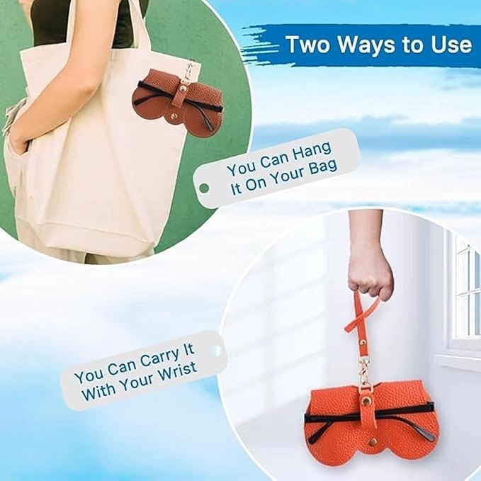 Sunglasses Case Cover ? Hard Shell Eyeglass Protective Box with Zipper Closure & Clip Hook, Lightweight Travel Case for Men & Women