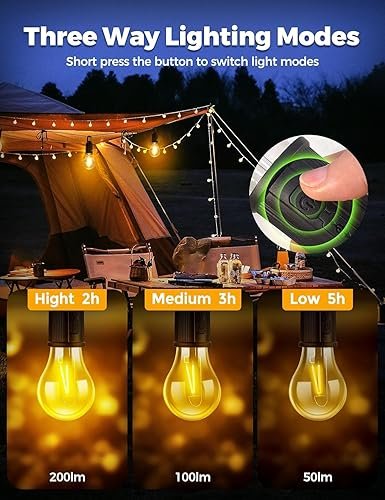 Rechargeable Hanging Clip Bulb ? Portable LED Light with Hook & Clamp | USB Charging, Bright Emergency Lamp for Camping, Outdoor, Study & Power Cut Use