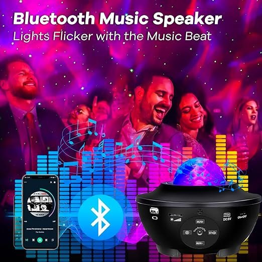 Galaxy Projector Night Light ? Star Nebula Projector with Remote Control & Timer | 360? Rotating Sky Light for Bedroom, Kids Room, Home Decor & Gifts