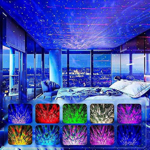 Galaxy Projector Night Light ? Star Nebula Projector with Remote Control & Timer | 360? Rotating Sky Light for Bedroom, Kids Room, Home Decor & Gifts