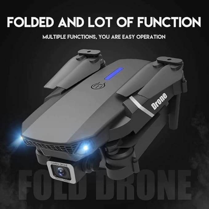 Drone Camera with HD Dual Camera ? Foldable WiFi FPV Drone with Altitude Hold, Headless Mode & One Key Return | Remote Control Quadcopter for Beginners & Kids