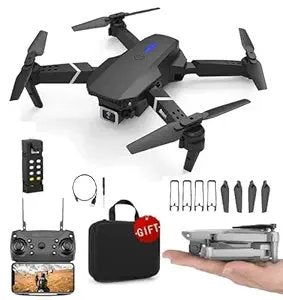 Drone Camera with HD Dual Camera ? Foldable WiFi FPV Drone with Altitude Hold, Headless Mode & One Key Return | Remote Control Quadcopter for Beginners & Kids
