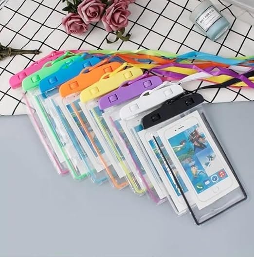 Waterproof Mobile Cover | Universal IPX8 Certified Dry Bag Pouch with Touchscreen Access & Lanyard | Compatible with iPhone, Samsung & Android Phones up to 7 Inches