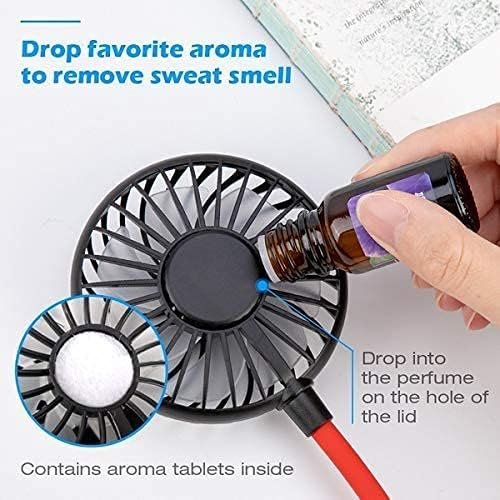 Neck Fan ? Portable Hands-Free Bladeless Fan with 3 Speed Settings ? USB Rechargeable Wearable Personal Fan for Travel, Office & Outdoor Use