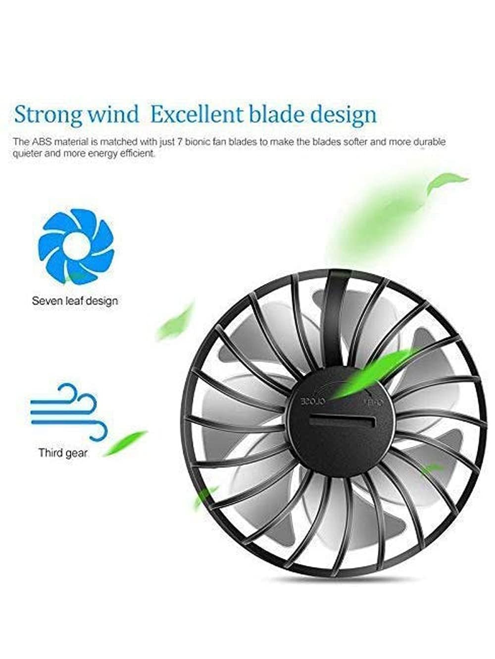 Neck Fan ? Portable Hands-Free Bladeless Fan with 3 Speed Settings ? USB Rechargeable Wearable Personal Fan for Travel, Office & Outdoor Use
