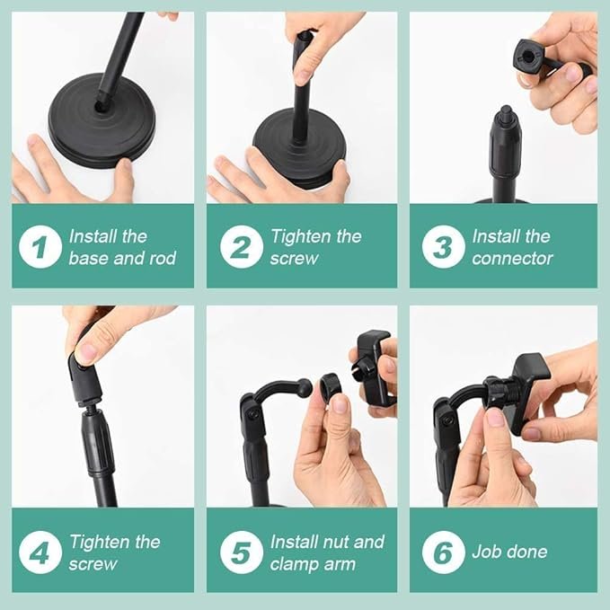 Portable Mobile Stand ? Foldable & Adjustable Phone Holder for Desk, Table & Travel ? Universal Mobile Stand for All Smartphones & Tablets